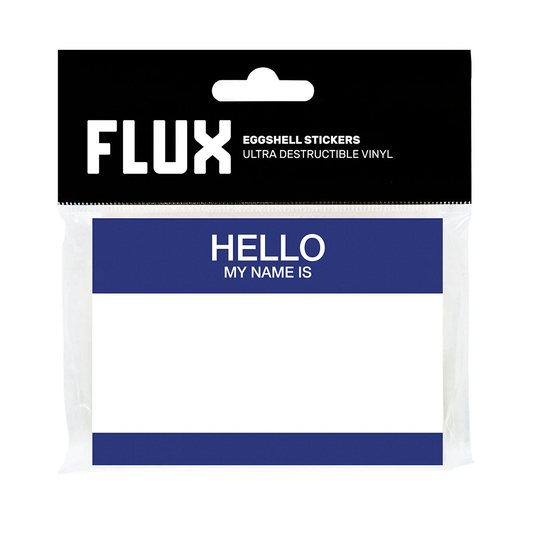Stickers Eggshell Hello My Name Is x50 - Bleu