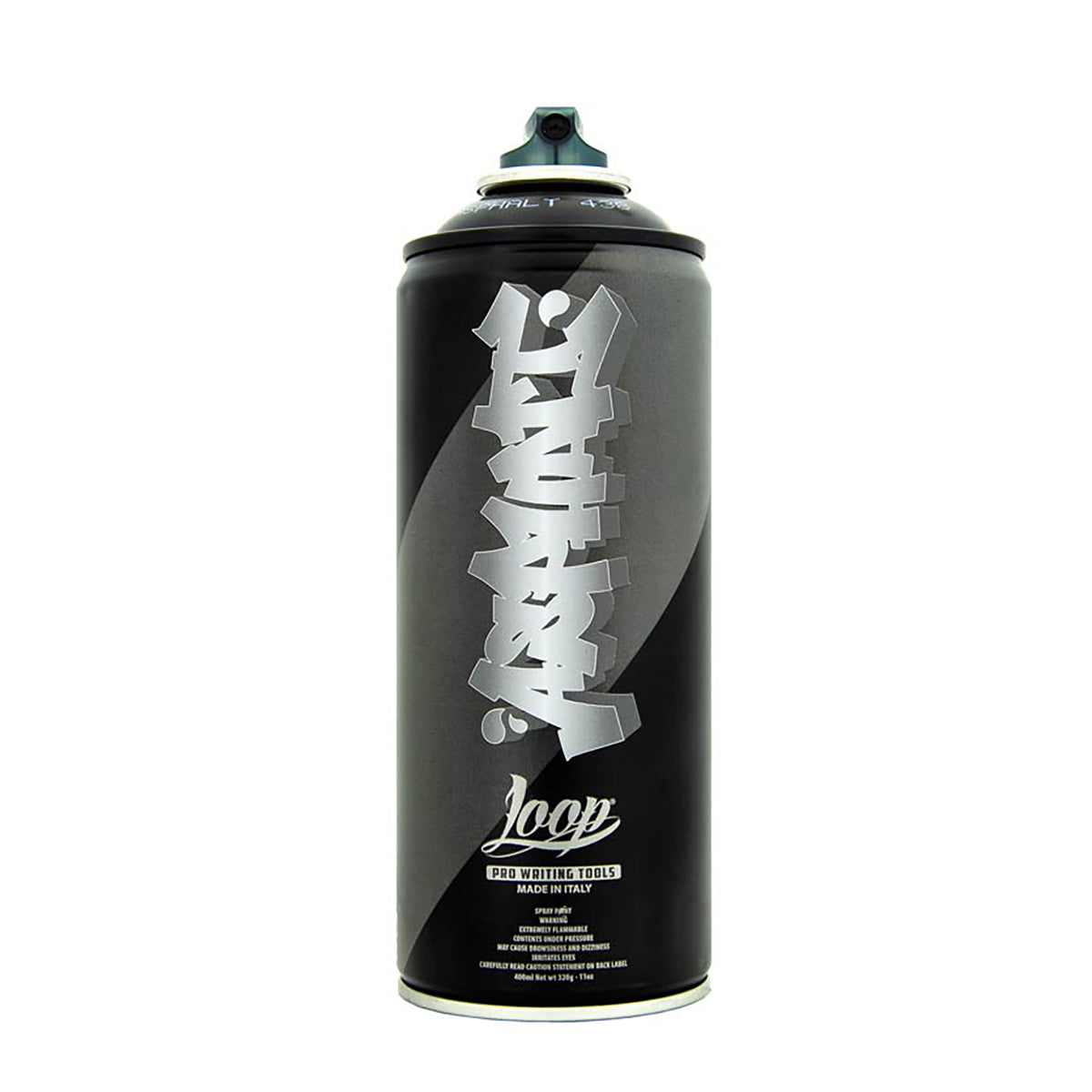 Bombe de peinture graffiti Loop Colors 400ml couleur noir Asphalt