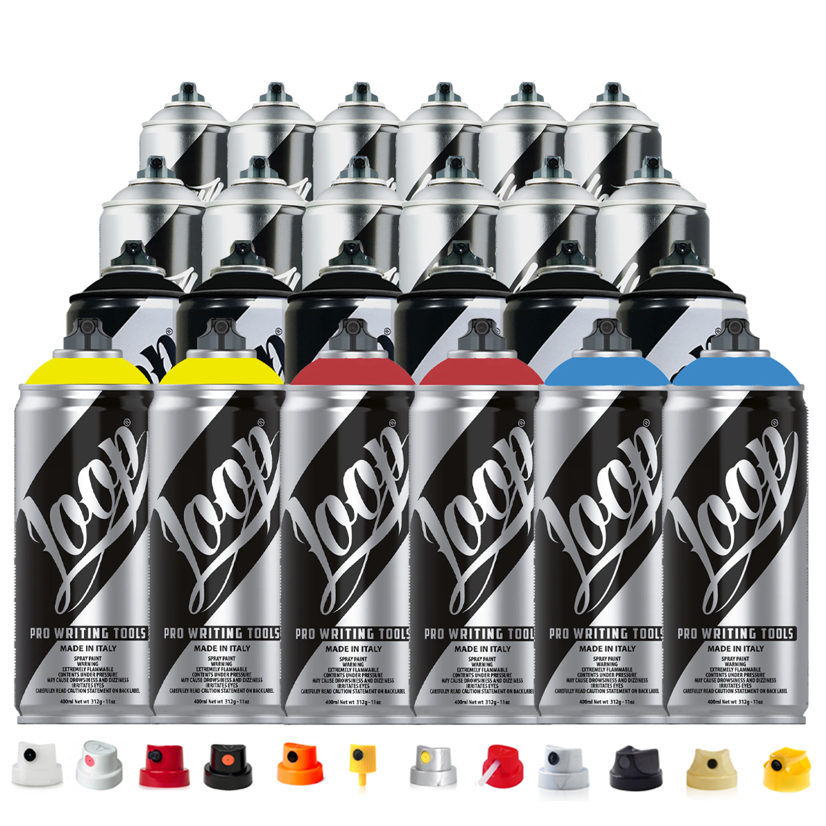 Crew Pack - 24 sprays + Caps Mixed Pack