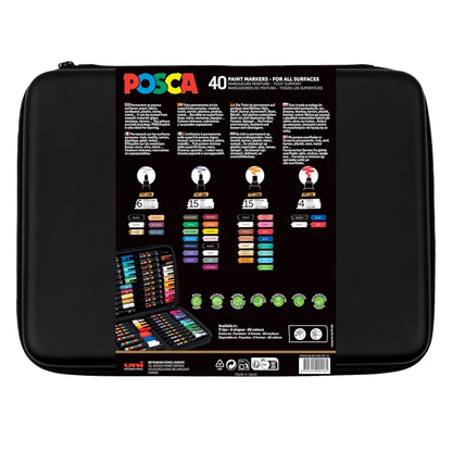 Mallette Posca 40 marqueurs