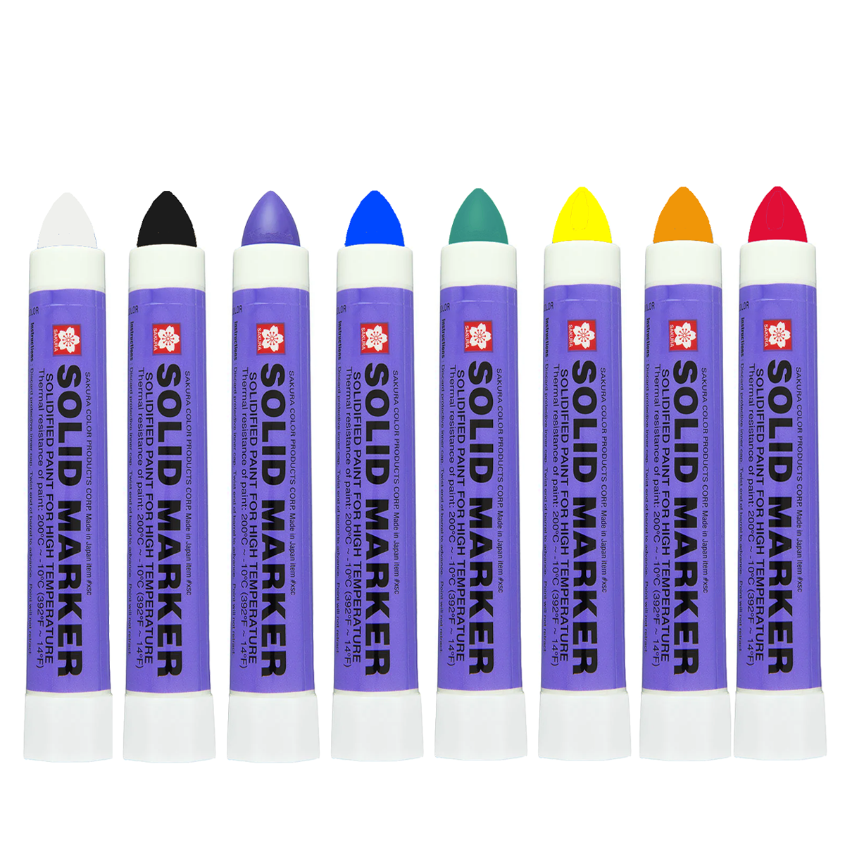 Marqueur peinture solide Solid Paint Marker pour tag sur mur rugueux couleur lot de 8