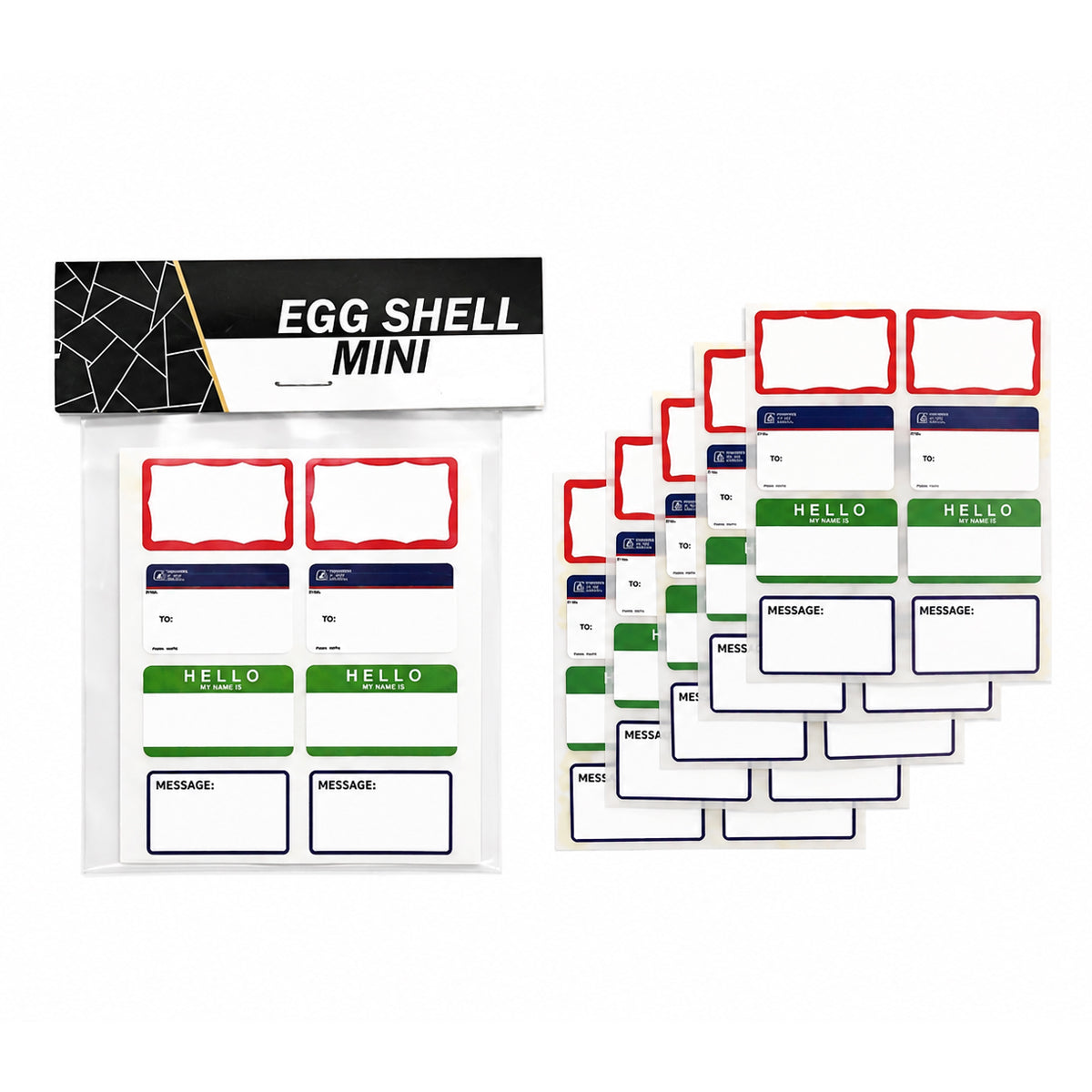 Egg Shell Stickers Mixed Mini Pack x40