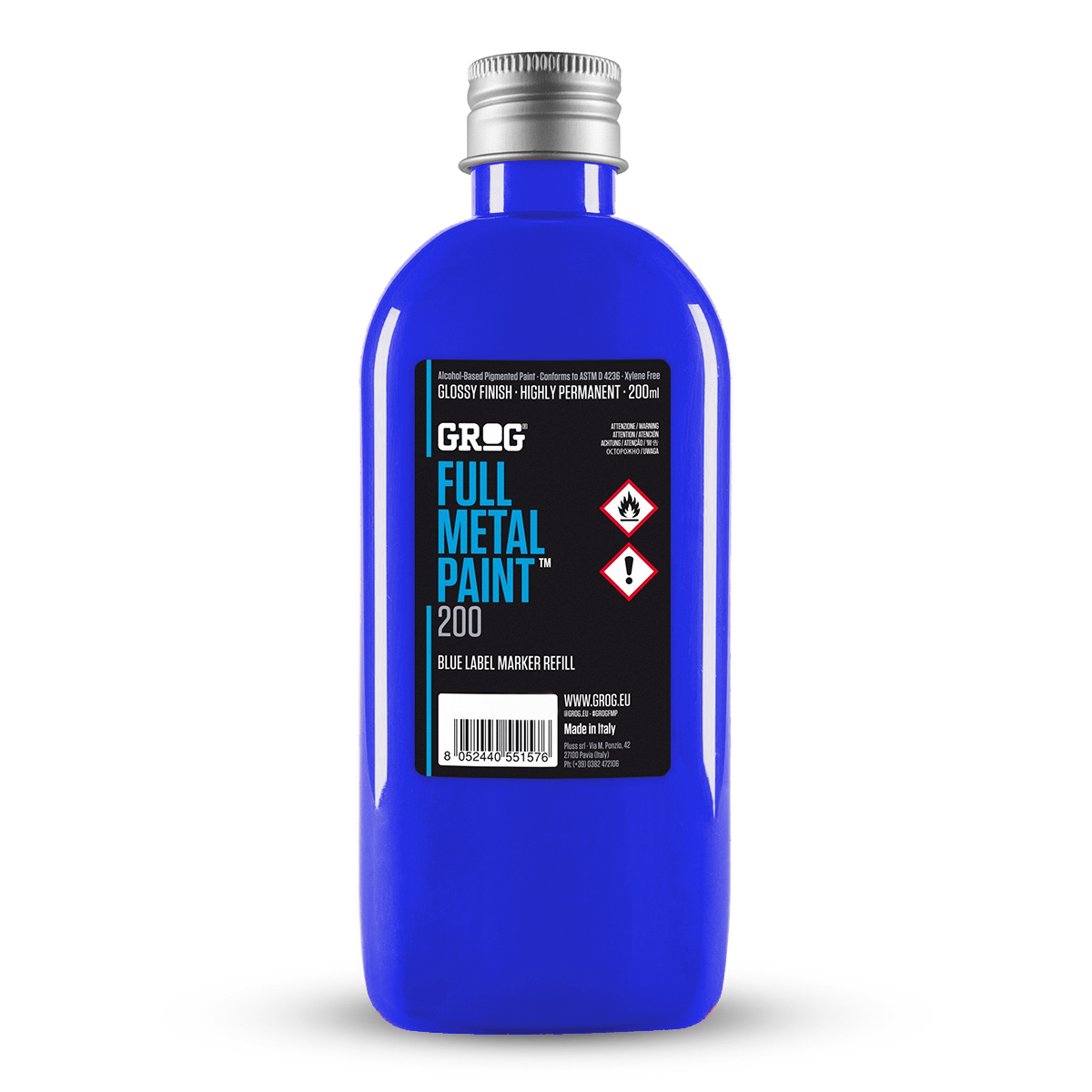 Encre de recharge peinture graffiti Grog Full Metal Paint couleur Diving Blue