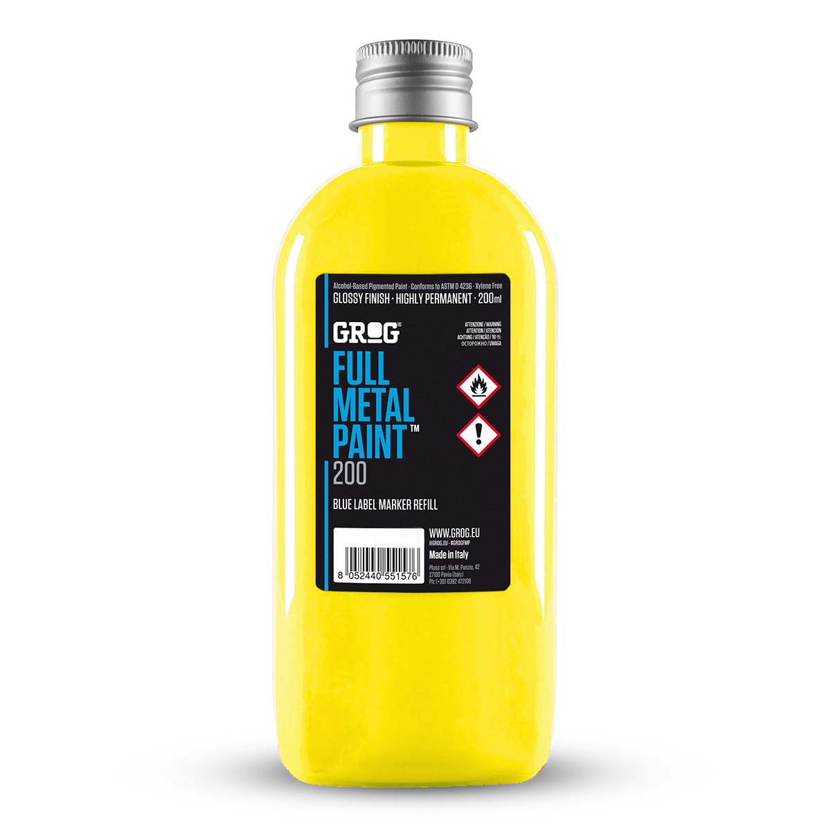Encre de recharge peinture graffiti Grog Full Metal Paint couleur Flash Yellow