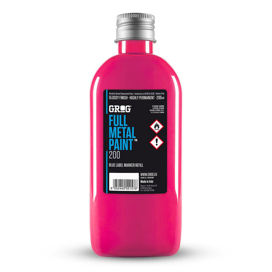 Encre de recharge peinture graffiti Grog Full Metal Paint couleur Jellyfish Fuchsia