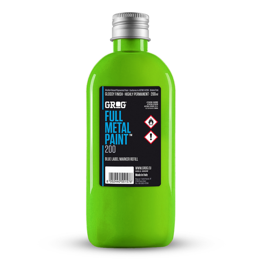 Encre de recharge peinture graffiti Grog Full Metal Paint couleur Laser Green