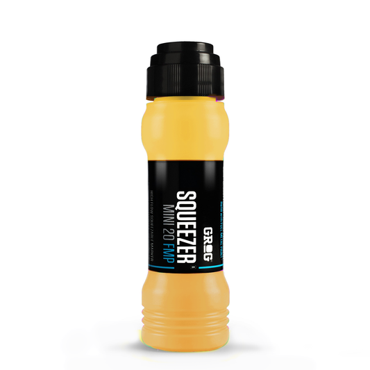 Marqueur graffiti coulure Grog Squeezer 20mm FMP couleur Sunray Yellow