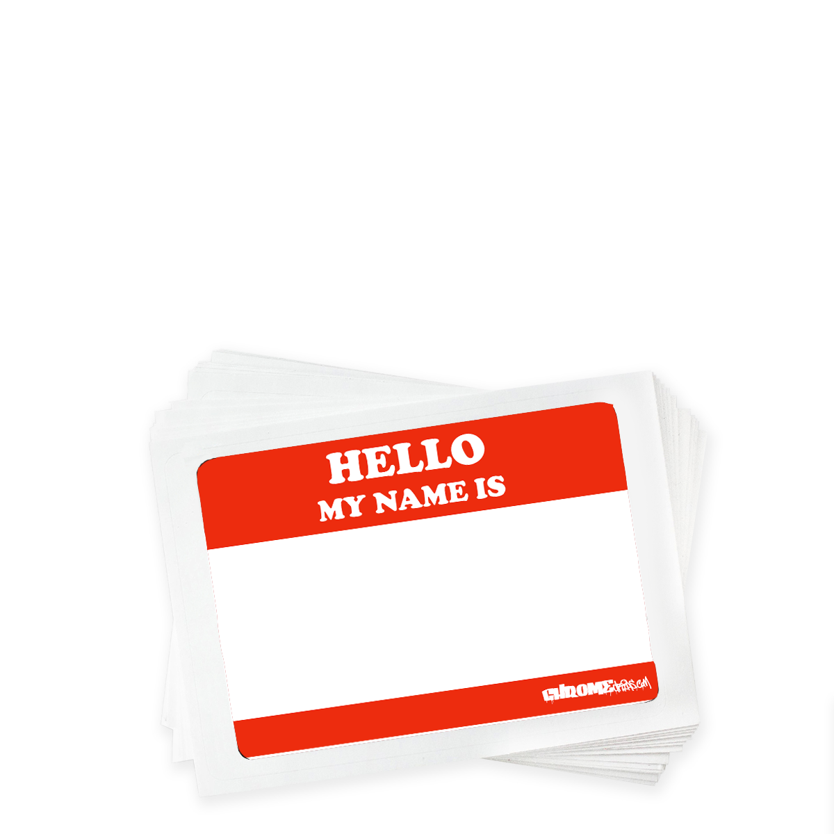 Stickers Eggshell Hello My Name Is Rouge