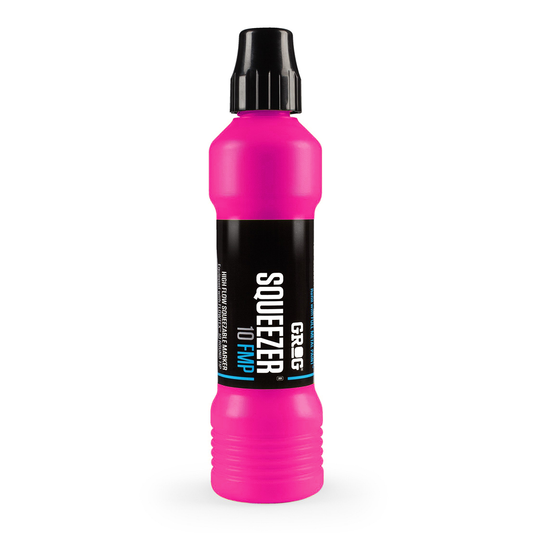 Marqueur graffiti coulure Grog Squeezer 10mm FMP couleur Jellyfish Fuchsia
