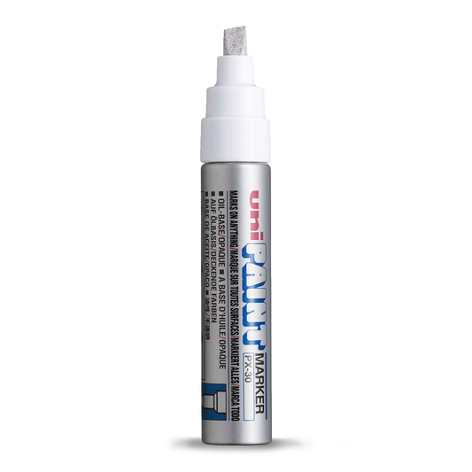 Marqueur graffiti Uni Paint PX-30 pointe biseautée effet chrome liquide