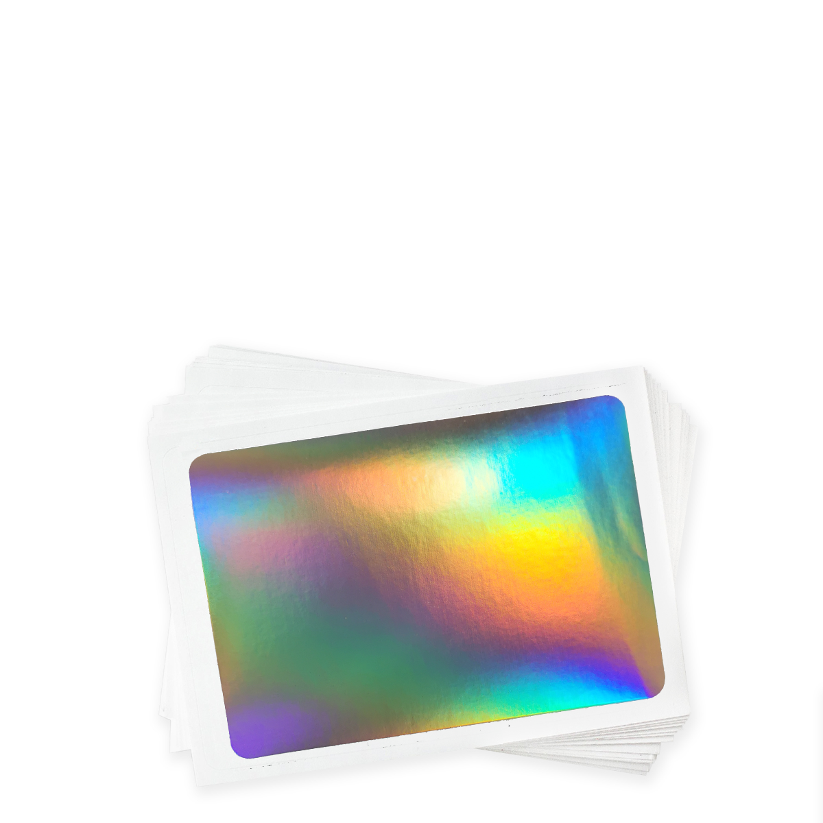 sticker holographic eggshell